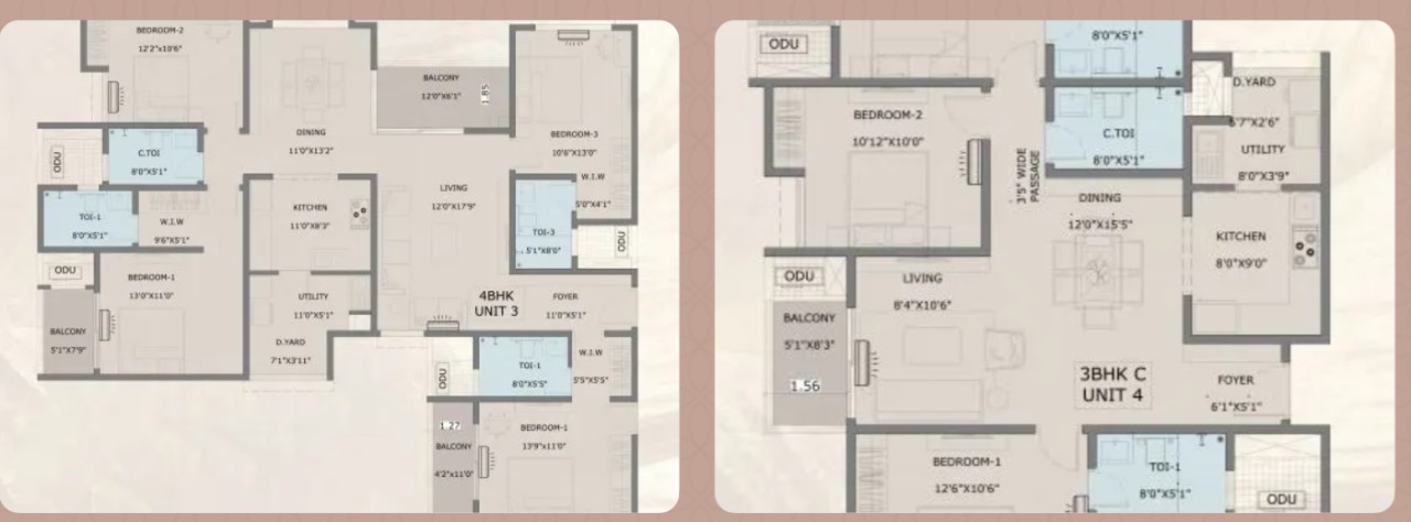  Vajram KOGILU GREEN FOOTPRINTS (KGF) Floor plan